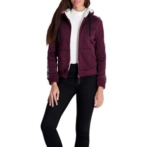 REBOOK padded faux fur zipper hoodie jacket